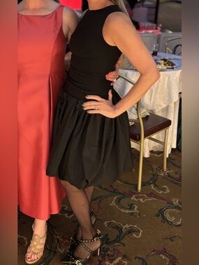 MAC DUGGAL Black Bubble Mini Dress 2